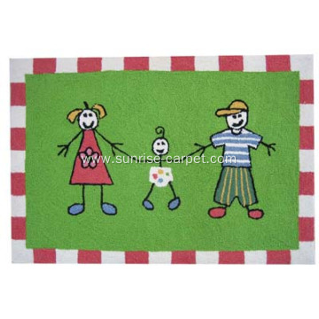 hand hooked carpet with kids designs